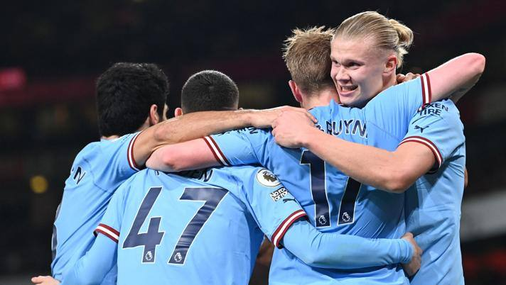 Il City riapre la Premier: 3-1 in casa dell’Arsenal e Pep aggancia Arteta